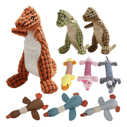 Cwa / Kit Dino Indestructible For Perros Con 3 Divertidos
