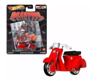 Deadpool Scooter Marvel Retro Premium Hot Wheels 1/64