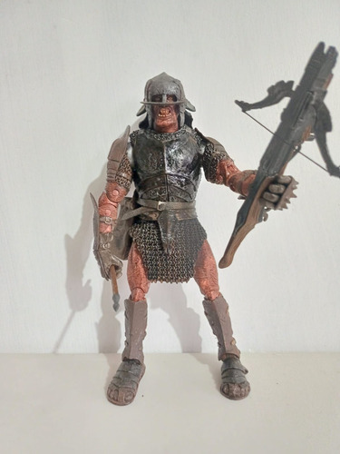 Figura Orco Crossbow Urk-hai Señor De Los Anillos Año 2003 (Usado)