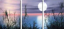 Comprar Cuadros Modernos Tripticos Paisajes Pintados A Mano