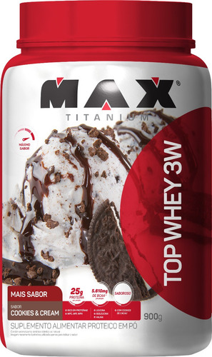 Top Whey 3w - 900g - Max Titanium - Todos Sabores