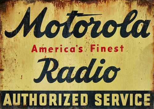 Placas Decorativas Motorola Radio Antigo Vitrola Vintage