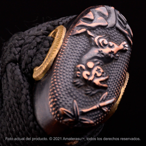 Imagen 3 de 10 de Katana Tanto Tora Full Tang Filo Extremo Kensei Hand Made