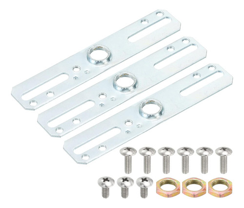 Kit Barra Transversal Lámpara Soporte Montaje 10 Cm Placa Lu