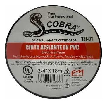 Teipe Cobra Pvc Original