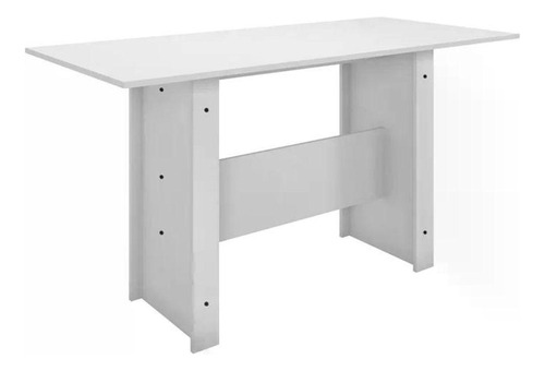 Mesa De Jantar Retangular Para 6 Lugares Branco