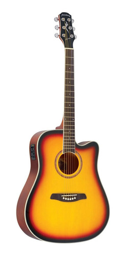 Violão Strinberg London Le30c Sunburst Fosco Folk Cutaway