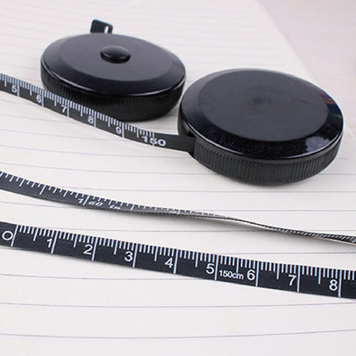 Cinta Métrica Negra De 1,5 M/60 Pulgadas Para Ropa, Mini Por