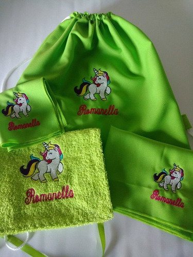 Set Jardin Con Mochila Bordados
