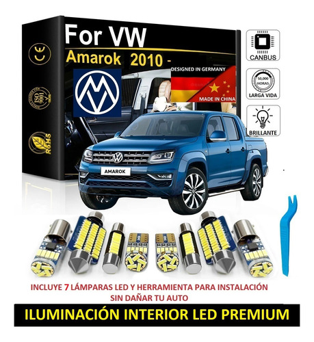 Kit Iluminación Interior Premium Led Blanco Vw Amarok