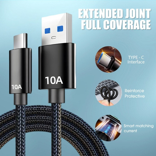 Linha De Cabo De Dados De Carregamento De 120 W Cabo De Carr