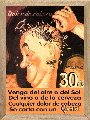 Geniol  , Cuadro , Poster, Publicidad          L670