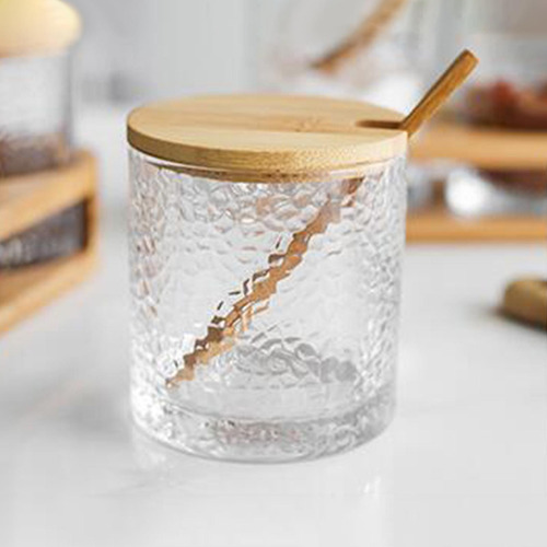 . 5 Tarro De Especias De Estilo Japonés Con Tapa De Madera,