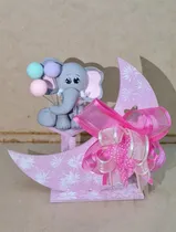 Comprar 6 Lunas De Elefantita Centros De Mesa Bautizo Baby Shower