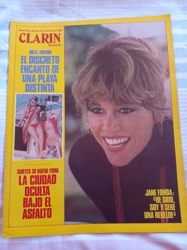Revista Clarín Jane Fonda Pepe Soriano 30 11 1980 