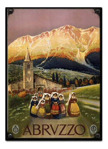 #700 - Cuadro Decorativo Vintage 30 X 40 - Abruzzo Italia