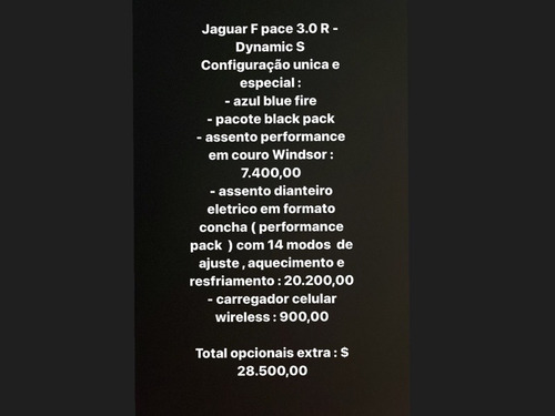 Imagem 2 de 10 de Jaguar F-pace 3.0 P340 Mhev R-dynamic S Awd Automatico