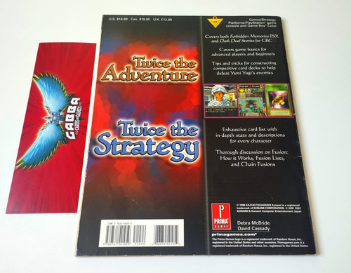 Guia Oficial Prima Yugioh Forbidden Memories + Dark Duel Stories Raro