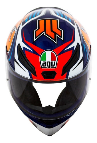 Capacete Agv Valentino Rossi K1 Jack Miller Cor Azul Tamanho do capacete 55-56 S