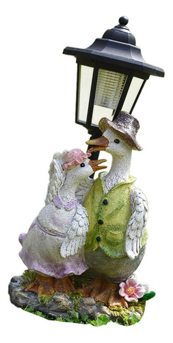 Estatua De Jardín Con Luz Solar Para Decoración Exterior