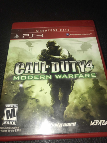 Videojuego Call Of Duty 4 Modern Warfare Para Ps3