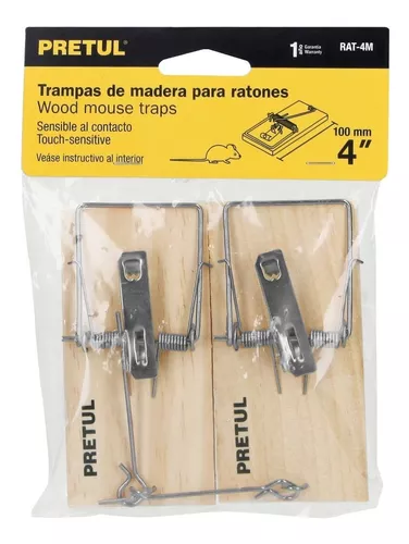 Trampa de madera para ratas