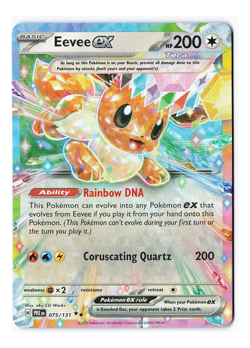 Eevee Ex 075/131 Pokemon Tcg