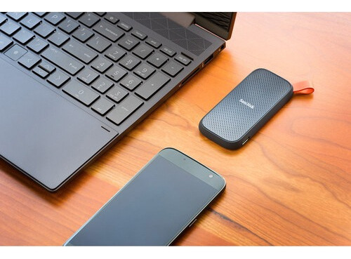 SSD HD externo Sandisk E30 de 2 TB con USB-C 3.2 Gen 2