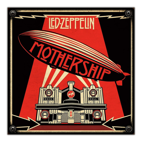 #06 - Cuadro Decorativo Vintage / Led Zeppelin - Mothership!