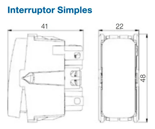Modulo Interruptor Simples Preto 10a Composé - Weg