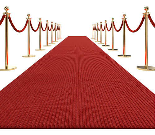 Hombys Alfombra Roja De 450 Gsm Para Eventos, Extra Gruesa, 