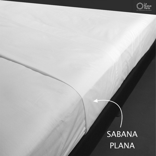 20pz. Sabana Plana Hotelera Individual 180 Hilos 180 X 280 Color Blanco Diseño de la tela Liso