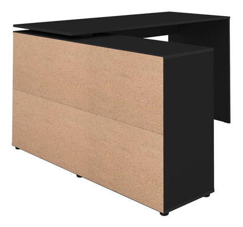Mesa Para Escritório Extensível Escrivaninha Nero Preto