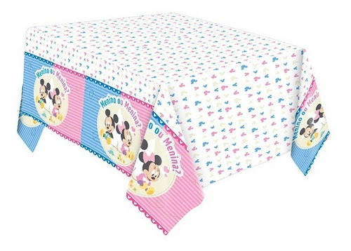 Toalha De Mesa - Chá De Revelação Minnie E Mickey Baby