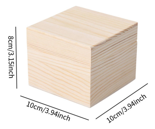 Caja De Almacenamiento De Madera Joya De Joya Portátil De S