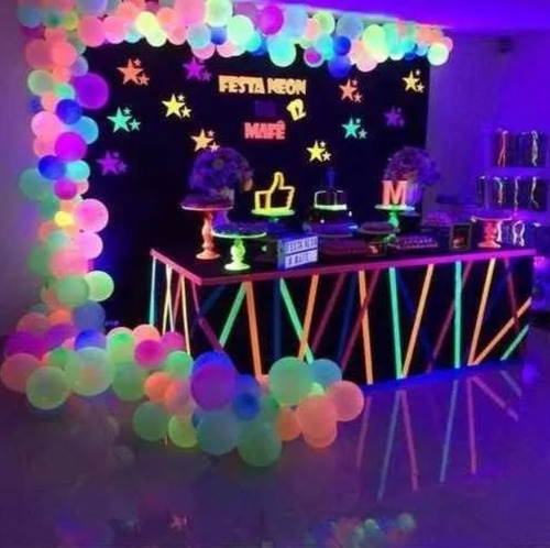 Imagen 3 de 5 de Ampolleta Uv Fiesta Flúor 40w E27 Luz Negra Ultravioleta