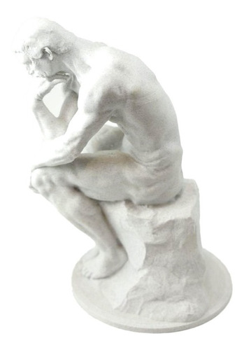 Estátua Em 3d  O Pensador  Do Auguste Rodin - 25cm Decoração