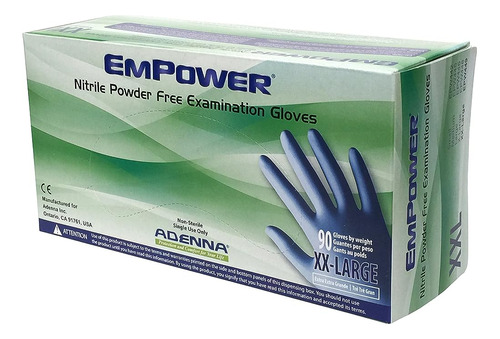 Adenna Epw449 Empower 8 Mil Nitrile Powder Free Exam Gloves 
