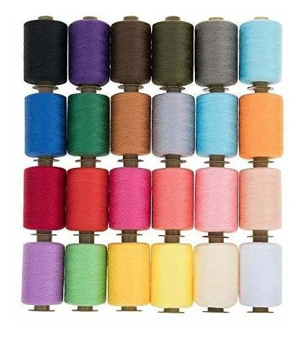 Textil Keimix Hilo Coser Poliester 24 Color 1000 Cada