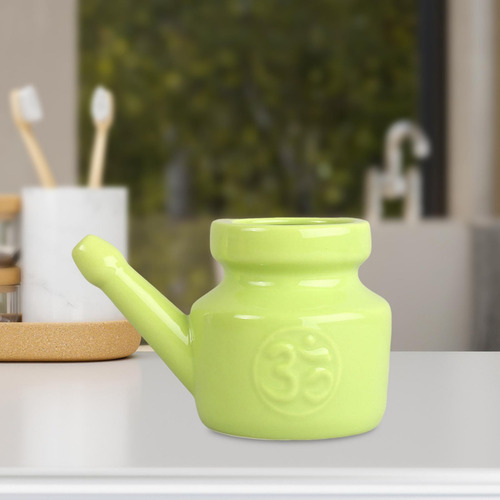 3 Neti Pot De Cerámica Sinus Rinse Pot Bote De Verde Verde
