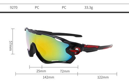 Imagen 4 de 7 de Lentes Gafas Deportivas Para Ciclismo Anti Uv