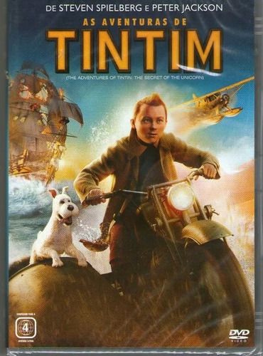 As Aventuras De Tintin - Dvd - Novo - Original - Lacrado