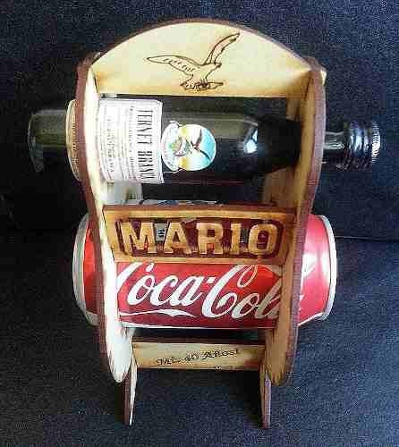 Imagen 4 de 5 de 45 Caja Porta Fernet Y Coca Cola Souvenirs Fibrofacil