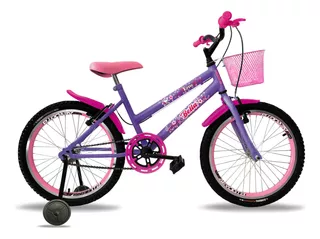Bicicleta Infantil Aro 20 Feminina Bella Aro Aero Cesta Roda