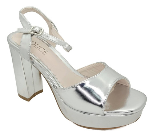 Sandalia De Fiesta Police Gray Ss24po107