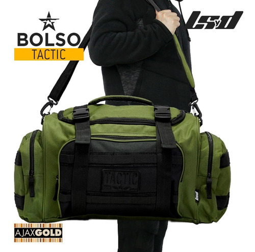 Imagen 7 de 10 de Bolso Tactico De Viaje Reforzado Gym Deportivo Grande Asalto