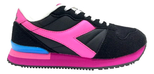 Zapatillas Diadora Oficial #camaro Negro Pink - 35 Al 40