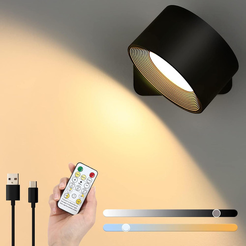 Apliques De Pared Led Recargables Con Control Remoto
