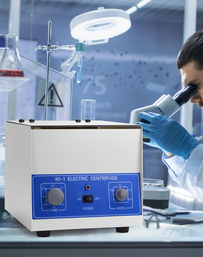 Qwork Laboratorio De Centrífuga Eléctrica De Escritorio, Min