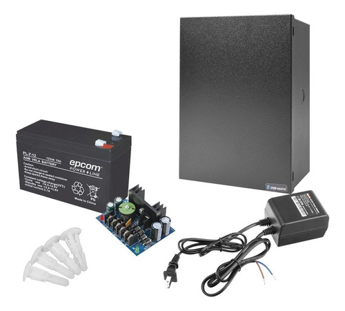 Kit Con Fuente Altronix 12vcd 4a Incl Transformador Bat 7a